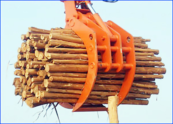 Garra de gerencio hidráulica de aço da madeira para os portos/estradas de ferro que carregam e que descarregam